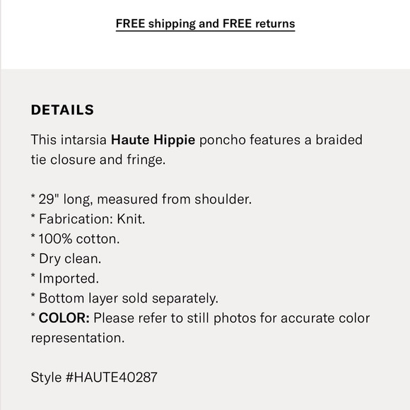 Haute Hippie | Oversized Knit Poncho - Picture 7 of 7